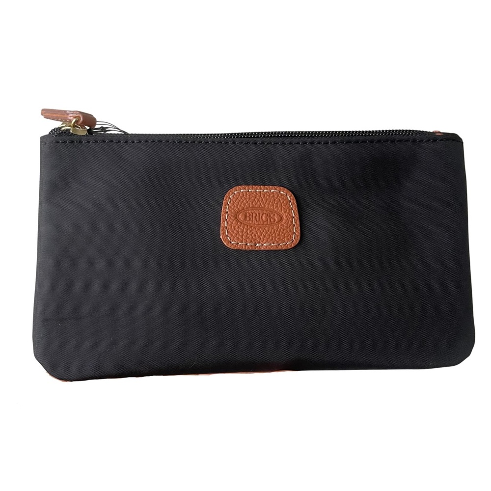 NWT BRIC'S small travel cosmetics bag nylon black Unisex zipper